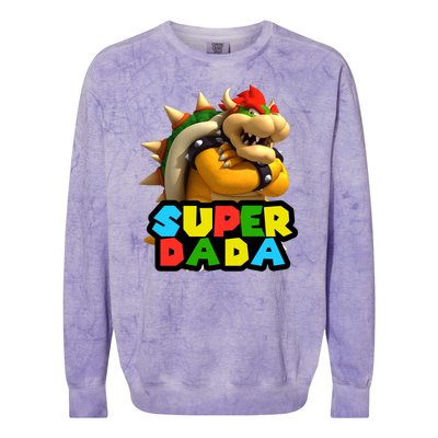 Super Dada Gamer Logo Colorblast Crewneck Sweatshirt