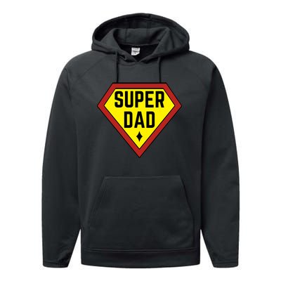 Super Dad Gamer Funny FatherS Day Performance Fleece Hoodie