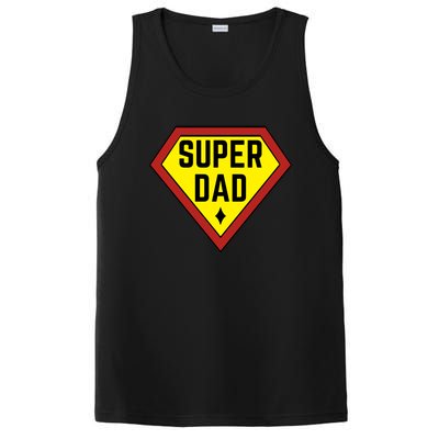 Super Dad Gamer Funny FatherS Day PosiCharge Competitor Tank