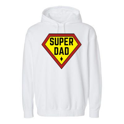 Super Dad Gamer Funny FatherS Day Garment-Dyed Fleece Hoodie