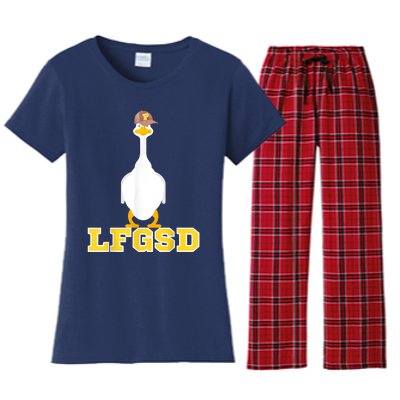 San Diego Goose LFGSD Women's Flannel Pajama Set