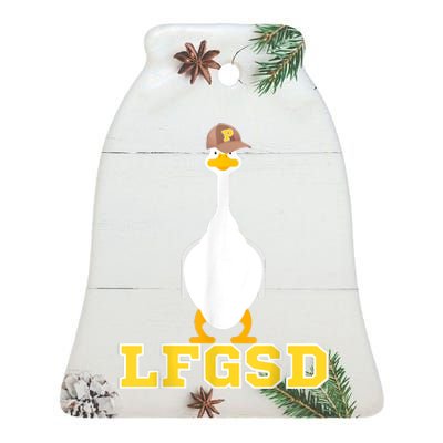 San Diego Goose LFGSD Ceramic Bell Ornament