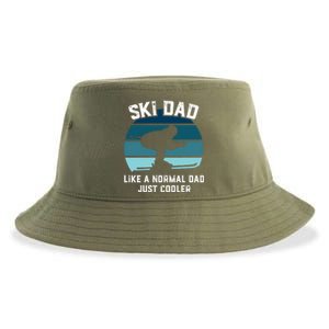 Ski Dad Gift Funny Skiing Like A Normal Dad Cooler Gift Sustainable Bucket Hat