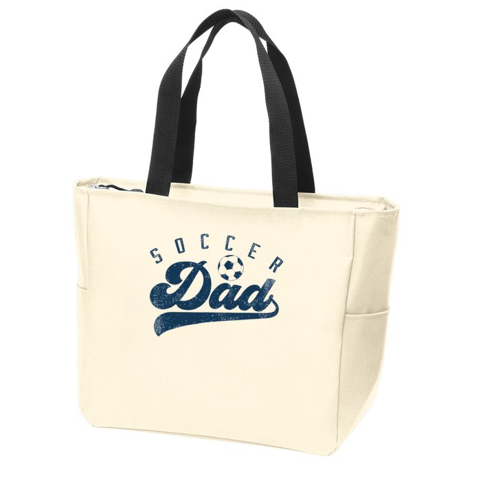 Soccer Dad Gifts Daddy Father's Day Zip Tote Bag