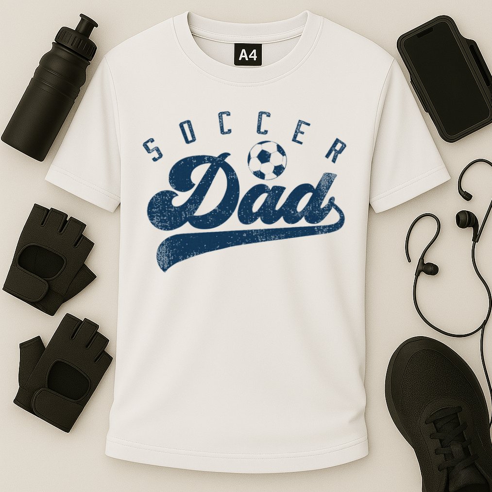 Soccer Dad Gifts Daddy Father's Day Cooling Performance Crew T-Shirt