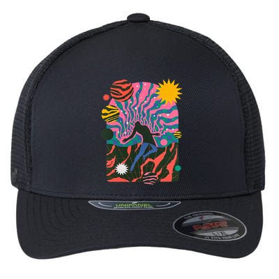Soulisfree Dystopia Galaxy The Spiritual World Planets Man Flexfit Unipanel Trucker Cap