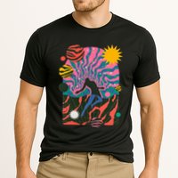 Soulisfree Dystopia Galaxy The Spiritual World Planets Man Cooling Performance Crew T-Shirt