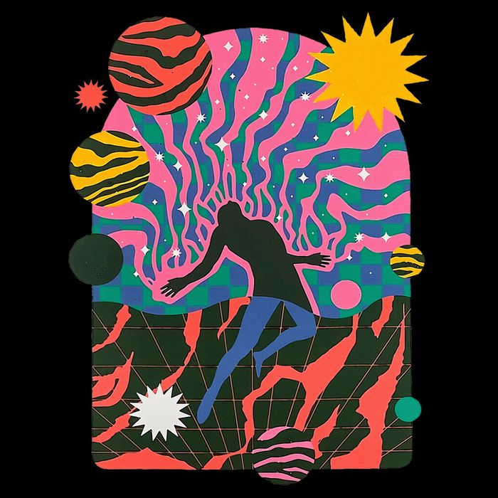 Soulisfree Dystopia Galaxy The Spiritual World Planets Man Cooling Performance Crew T-Shirt
