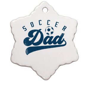 Soccer Dad Gifts Daddy Father's Day Ceramic Star Ornament