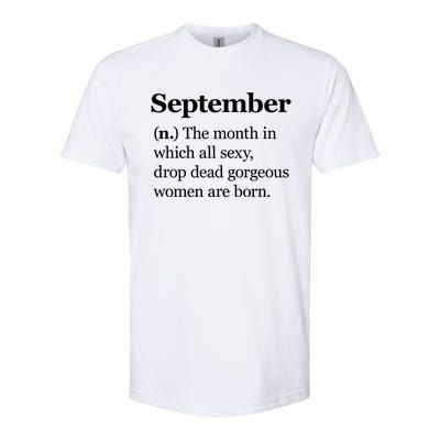 September Definition Gift Born In September Gift Softstyle CVC T-Shirt