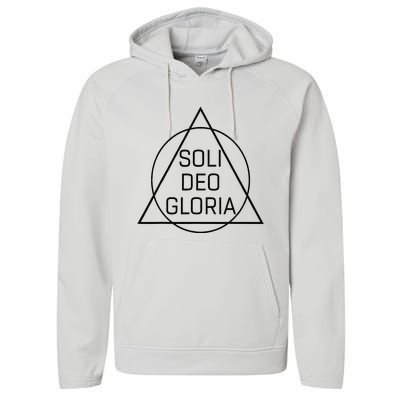 Soli Deo Gloria Five Solas Reformed Theology Performance Fleece Hoodie