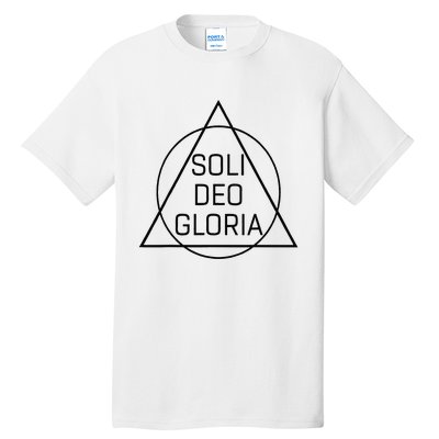 Soli Deo Gloria Five Solas Reformed Theology Tall T-Shirt