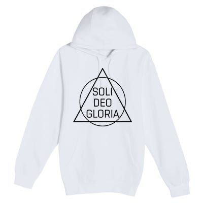 Soli Deo Gloria Five Solas Reformed Theology Premium Pullover Hoodie