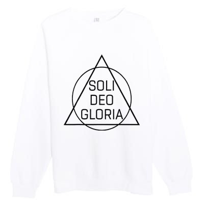 Soli Deo Gloria Five Solas Reformed Theology Premium Crewneck Sweatshirt