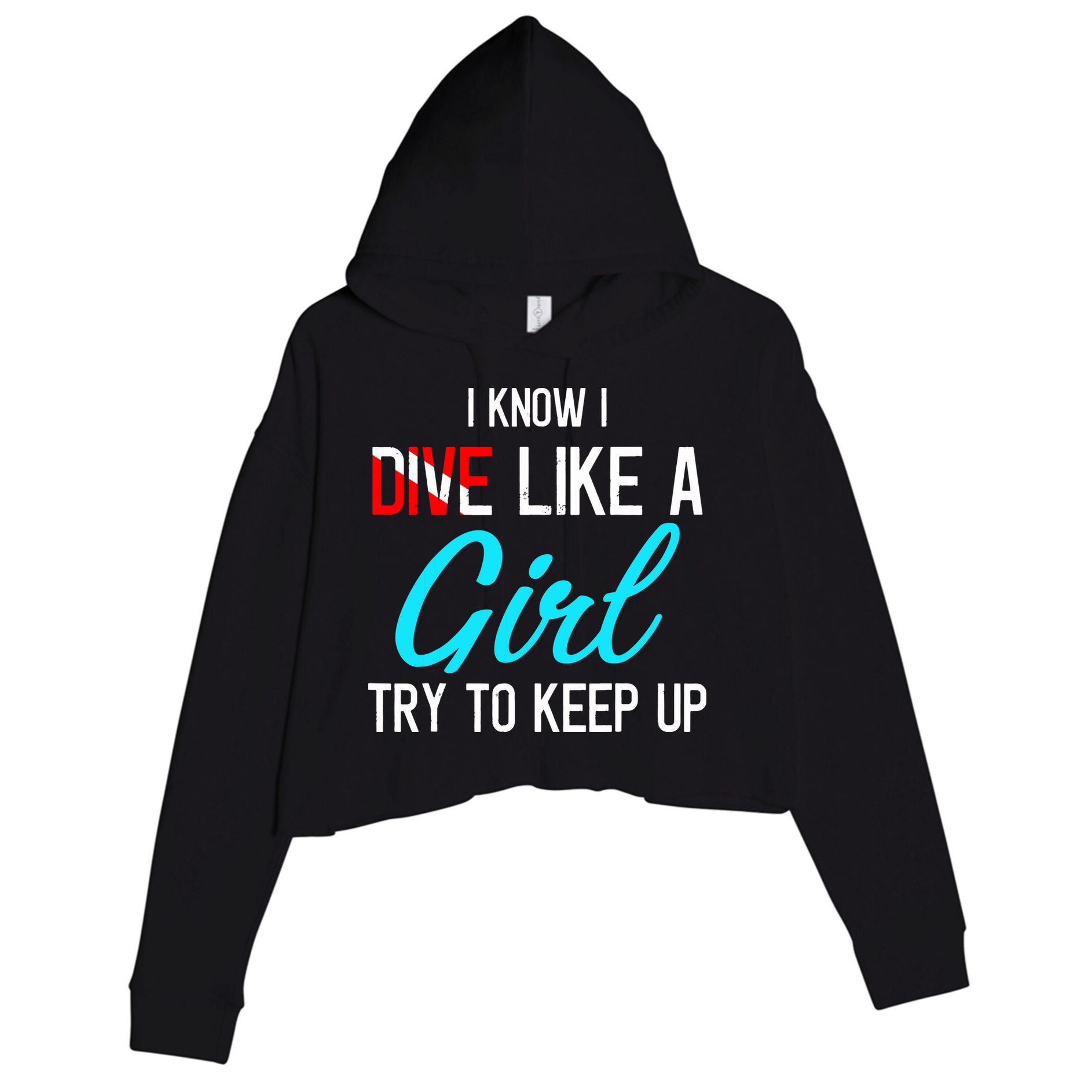 Scuba Diving Gifts For Scuba Divers Scuba Crop Fleece Hoodie