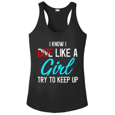 Scuba Diving Gifts For Scuba Divers Scuba Ladies PosiCharge Competitor Racerback Tank