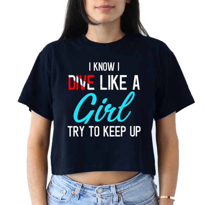 Scuba Diving Gifts For Scuba Divers Scuba Women's Crop Top Tee