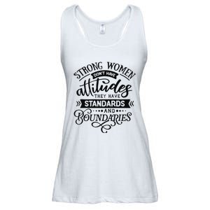 Strong Dont Have Attitudes Strong Woman Ladies Essential Flowy Tank