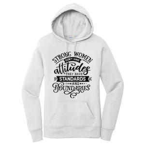 Strong Dont Have Attitudes Strong Woman Women's Pullover Hoodie