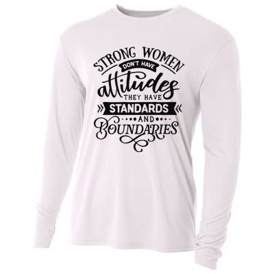 Strong Dont Have Attitudes Strong Woman Cooling Performance Long Sleeve Crew