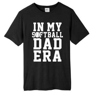 Softball Daddy Humor Design Funny Softball Dad Cute Gift Tall Fusion ChromaSoft Performance T-Shirt