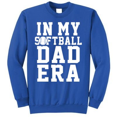 Softball Daddy Humor Design Funny Softball Dad Cute Gift Sweatshirt