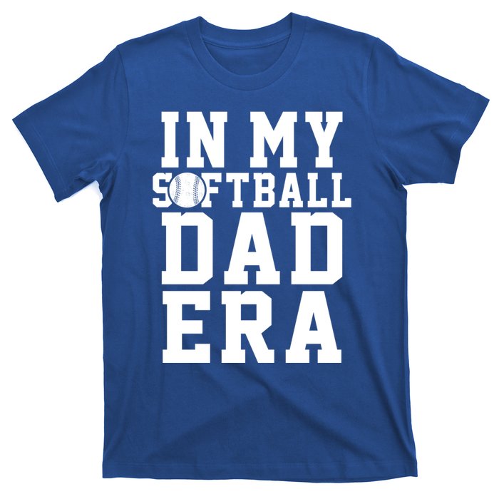 Softball Daddy Humor Design Funny Softball Dad Cute Gift T-Shirt