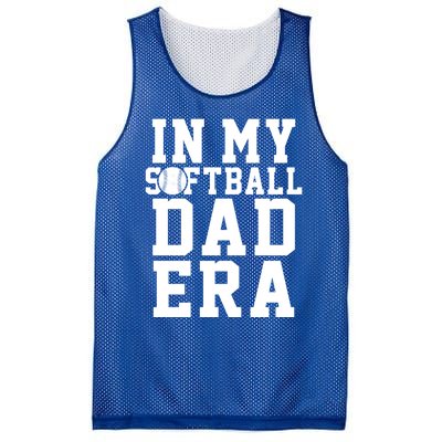 Softball Daddy Humor Design Funny Softball Dad Cute Gift Mesh Reversible Basketball Jersey Tank