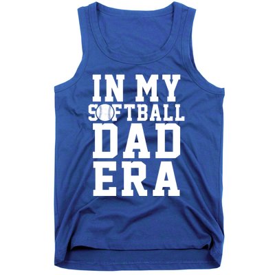 Softball Daddy Humor Design Funny Softball Dad Cute Gift Tank Top