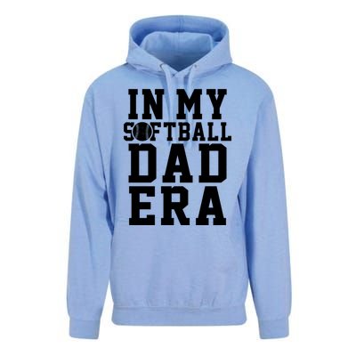 Softball Daddy Humor Design Funny Softball Dad Cute Gift Unisex Surf Hoodie