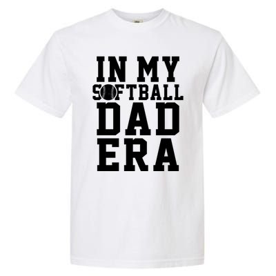 Softball Daddy Humor Design Funny Softball Dad Cute Gift Garment-Dyed Heavyweight T-Shirt