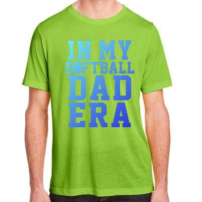 Softball Daddy Humor Design Funny Softball Dad Gift Adult ChromaSoft Performance T-Shirt