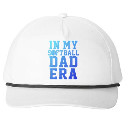 Softball Daddy Humor Design Funny Softball Dad Gift Snapback Five-Panel Rope Hat