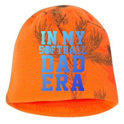 Softball Daddy Humor Design Funny Softball Dad Gift Kati - Camo Knit Beanie