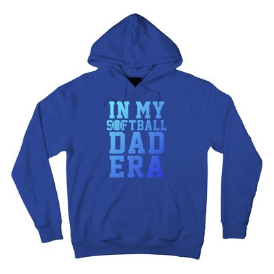 Softball Daddy Humor Design Funny Softball Dad Gift Hoodie