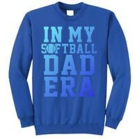 Softball Daddy Humor Design Funny Softball Dad Gift Sweatshirt