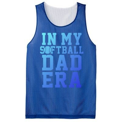 Softball Daddy Humor Design Funny Softball Dad Gift Mesh Reversible Basketball Jersey Tank