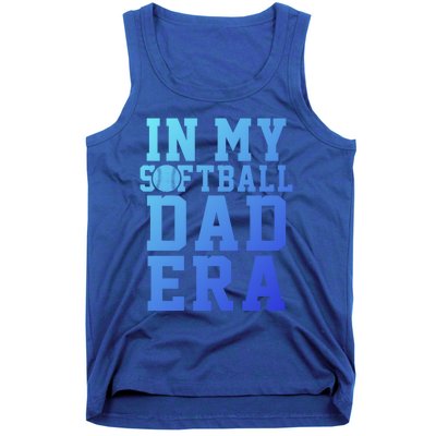 Softball Daddy Humor Design Funny Softball Dad Gift Tank Top