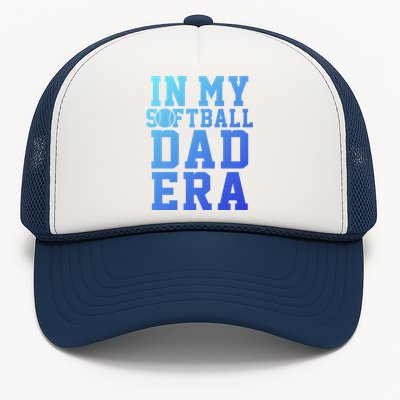 Softball Daddy Humor Design Funny Softball Dad Gift Trucker Hat