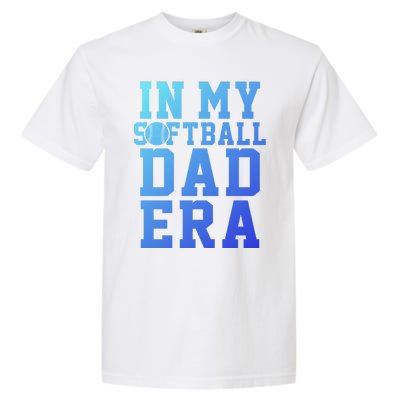 Softball Daddy Humor Design Funny Softball Dad Gift Garment-Dyed Heavyweight T-Shirt