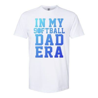 Softball Daddy Humor Design Funny Softball Dad Gift Softstyle CVC T-Shirt