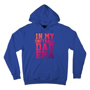 Softball Daddy Humor Design Funny Softball Dad Gift Hoodie