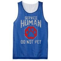 Service Dog Human Do Not Pet Funny Vintage Rescue Dog Owner Mesh Reversible Basketball Jersey Tank