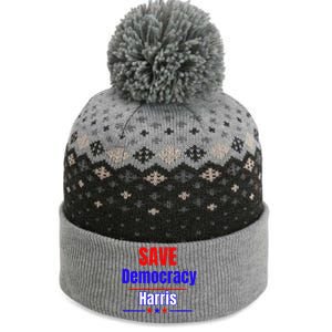 Save Democracy Harris The Baniff Cuffed Pom Beanie