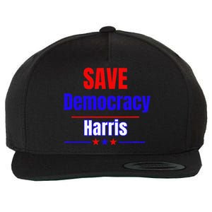 Save Democracy Harris Wool Snapback Cap