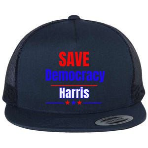 Save Democracy Harris Flat Bill Trucker Hat