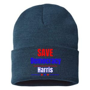 Save Democracy Harris Sustainable Knit Beanie