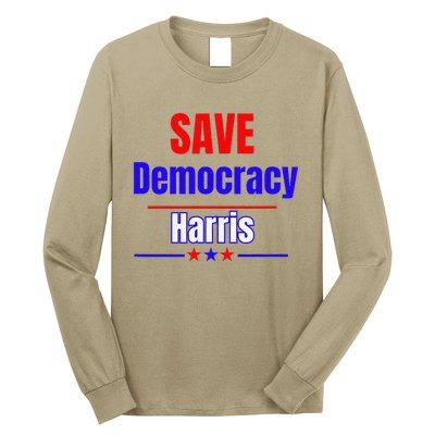 Save Democracy Harris Long Sleeve Shirt