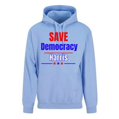 Save Democracy Harris Unisex Surf Hoodie