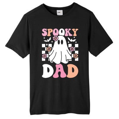 Spooky Dad Halloween Ghost Costume Retro Groovy Tall Fusion ChromaSoft Performance T-Shirt